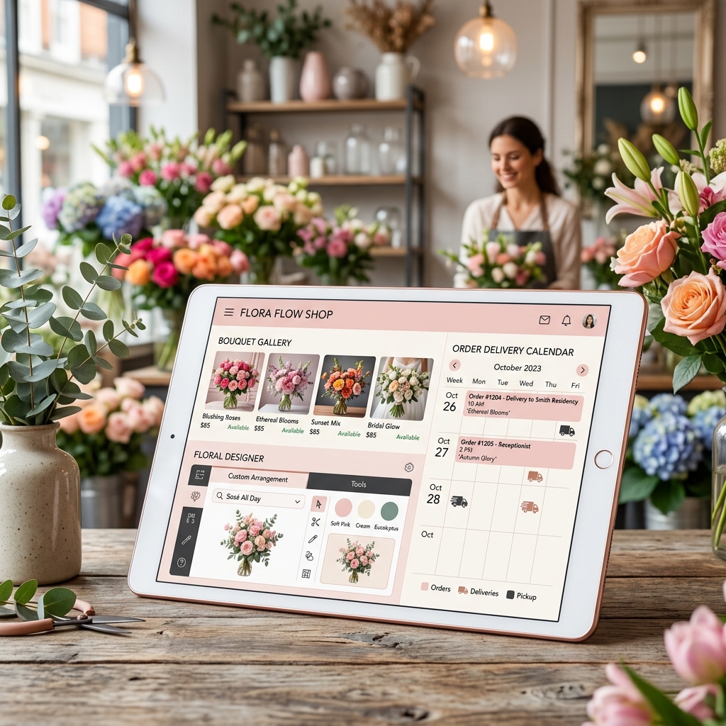 Flowers System Mockup